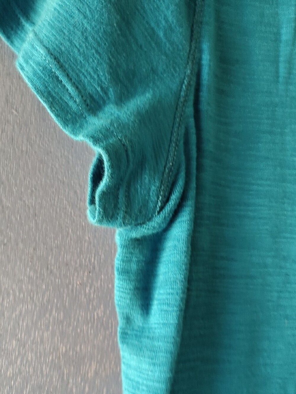 Chaps Women's Teal Short-Sleeve Henley Top - Picture 7 of 7